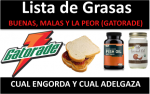 alimentos con GRASAS